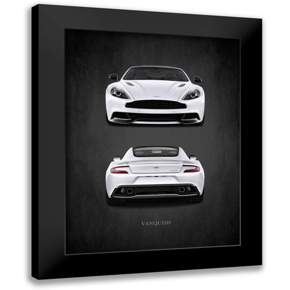 Rogan, Mark 12x14 Black Modern Framed Museum Art Print Titled - Aston Martin Vanquish