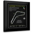 thumbnail image 1 of Rogan, Mark 12x14 Black Modern Framed Museum Art Print Titled - Autodromo Nazionale Monza BL, 1 of 5
