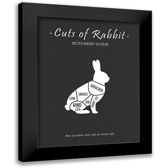 Rogan, Mark 12x14 Black Modern Framed Museum Art Print Titled - Butchery Rabit