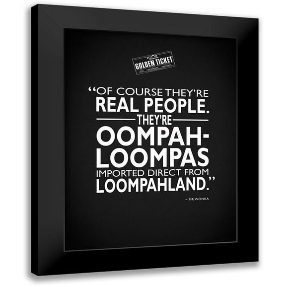 Rogan, Mark 12x14 Black Modern Framed Museum Art Print Titled - Charlie Chocolate Factory