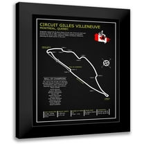 Rogan, Mark 12x14 Black Modern Framed Museum Art Print Titled - Gilles Villeneuve Circuit BL
