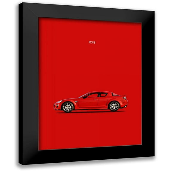 Rogan, Mark 12x14 Black Modern Framed Museum Art Print Titled - Mazda RX8