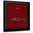 thumbnail image 1 of Rogan, Mark 12x14 Black Modern Framed Museum Art Print Titled - Mustang Fastback 65, 1 of 5