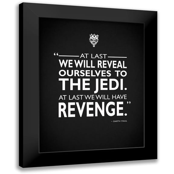 Rogan, Mark 12x14 Black Modern Framed Museum Art Print Titled - Star Wars Darth Maul Revenge