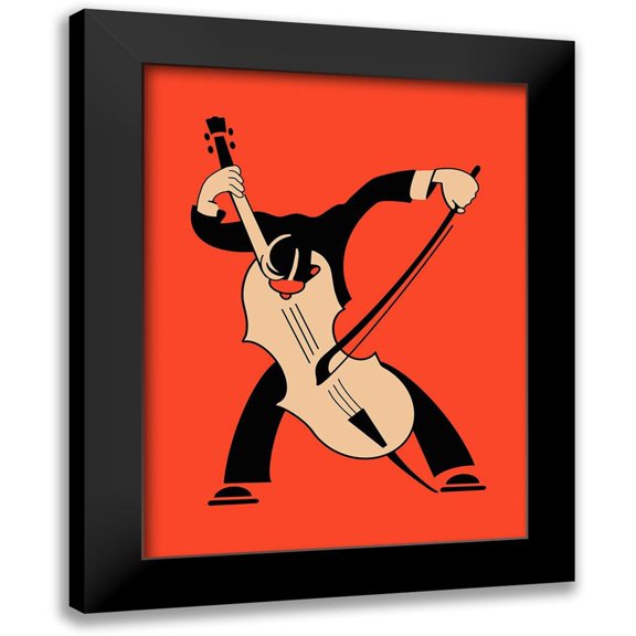 Rogan, Mark 12x14 Black Modern Framed Museum Art Print Titled - The Cello