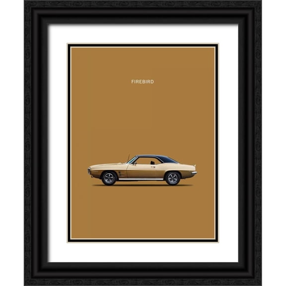 Rogan, Mark 12x14 Black Ornate Wood Framed with Double Matting Museum Art Print Titled - Pontiac Firebird 1969