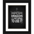thumbnail image 1 of Rogan, Mark 12x14 Black Ornate Wood Framed with Double Matting Museum Art Print Titled - Shrek Ive Got A Dragon, 1 of 4