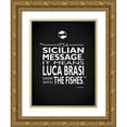 thumbnail image 1 of Rogan, Mark 12x14 Gold Ornate Wood Framed with Double Matting Museum Art Print Titled - Godfather Luca Brasi, 1 of 4