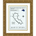 thumbnail image 1 of Rogan, Mark 12x14 Gold Ornate Wood Framed with Double Matting Museum Art Print Titled - Melbourne GP Circuit, 1 of 4