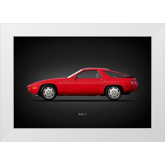 Rogan, Mark 14x11 White Modern Wood Framed Museum Art Print Titled - Porsche 928S 1986