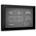 thumbnail image 1 of Rogan, Mark 14x12 Black Modern Framed Museum Art Print Titled - Triumph TR4-Grey, 1 of 5