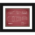 thumbnail image 1 of Rogan, Mark 14x12 Black Ornate Wood Framed with Double Matting Museum Art Print Titled - Ferrari 550-Maroon, 1 of 4