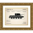 thumbnail image 1 of Rogan, Mark 14x12 Gold Ornate Wood Framed with Double Matting Museum Art Print Titled - Cromwell A27 Tank, 1 of 4