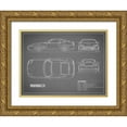 thumbnail image 1 of Rogan, Mark 14x12 Gold Ornate Wood Framed with Double Matting Museum Art Print Titled - Ferrari 550-Grey, 1 of 4