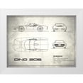 thumbnail image 1 of Rogan, Mark 14x12 White Modern Wood Framed Museum Art Print Titled - Ferrari Dino206 1965 White, 1 of 4