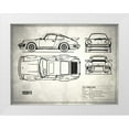 thumbnail image 1 of Rogan, Mark 14x12 White Modern Wood Framed Museum Art Print Titled - Porsche 911-Turbo 1977, 1 of 4
