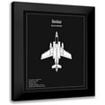 thumbnail image 1 of Rogan, Mark 15x18 Black Modern Framed Museum Art Print Titled - BP Blackburn Buccaneer Black, 1 of 5