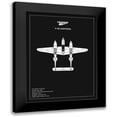 thumbnail image 1 of Rogan, Mark 15x18 Black Modern Framed Museum Art Print Titled - BP Lockheed P38 Lightning Black, 1 of 5