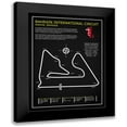 thumbnail image 1 of Rogan, Mark 15x18 Black Modern Framed Museum Art Print Titled - Bahrain Intl. Circuit BL, 1 of 5