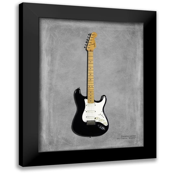 Rogan, Mark 15x18 Black Modern Framed Museum Art Print Titled - Fender EClaptonSIG Blackie 77