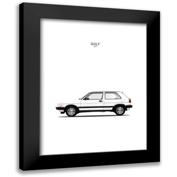 Rogan, Mark 15x18 Black Modern Framed Museum Art Print Titled - Golf GTI Mk2 White