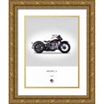 thumbnail image 1 of Rogan, Mark 15x18 Gold Ornate Wood Framed with Double Matting Museum Art Print Titled - Harley Davidson Model V 1930, 1 of 4