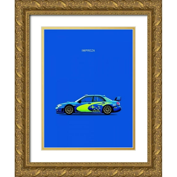 Rogan, Mark 15x18 Gold Ornate Wood Framed with Double Matting Museum Art Print Titled - Subaru Impreza