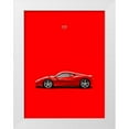thumbnail image 1 of Rogan, Mark 15x18 White Modern Wood Framed Museum Art Print Titled - Ferrari 458 Italia Red, 1 of 4