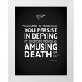 thumbnail image 1 of Rogan, Mark 15x18 White Modern Wood Framed Museum Art Print Titled - James Bond - Amusing Death, 1 of 4