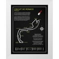 thumbnail image 1 of Rogan, Mark 15x18 White Modern Wood Framed Museum Art Print Titled - Monaco Circuit BL, 1 of 4