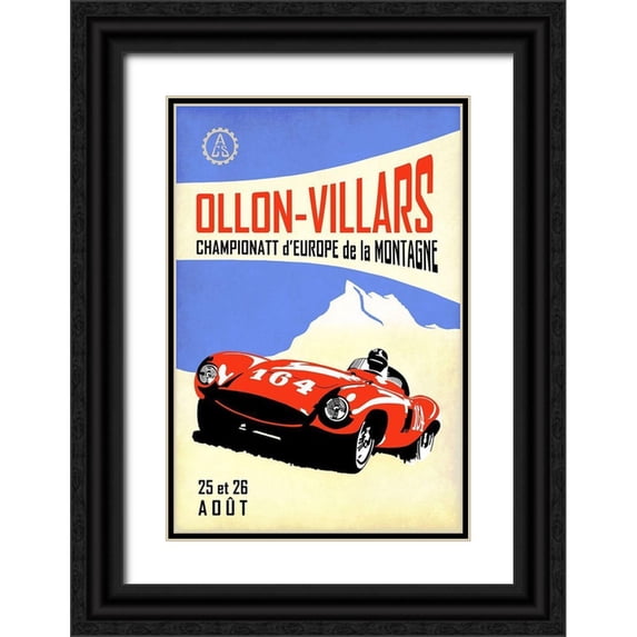 Rogan, Mark 17x24 Black Ornate Wood Framed with Double Matting Museum Art Print Titled - Ollon-Villars