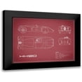 thumbnail image 1 of Rogan, Mark 18x15 Black Modern Framed Museum Art Print Titled - Jaguar XK-120-Maroon, 1 of 5