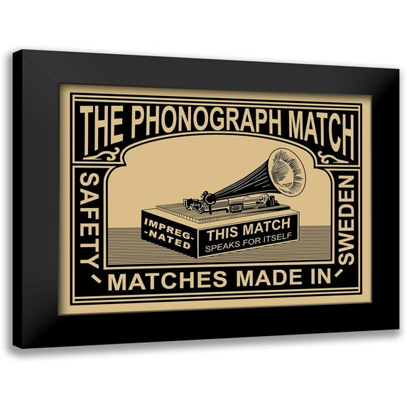 Rogan, Mark 18x15 Black Modern Framed Museum Art Print Titled - Phonograph Match