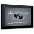 thumbnail image 1 of Rogan, Mark 18x15 Black Modern Framed Museum Art Print Titled - Porsche Speedster 1959 White, 1 of 5