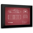 thumbnail image 1 of Rogan, Mark 18x15 Black Modern Framed Museum Art Print Titled - Triumph TR2-Maroon, 1 of 5