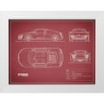 thumbnail image 1 of Rogan, Mark 18x15 White Modern Wood Framed Museum Art Print Titled - Audi R8 V10-Maroon, 1 of 4
