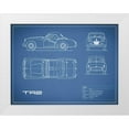 thumbnail image 1 of Rogan, Mark 18x15 White Modern Wood Framed Museum Art Print Titled - Triumph TR2-Blue, 1 of 4