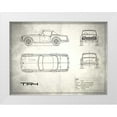 thumbnail image 1 of Rogan, Mark 18x15 White Modern Wood Framed Museum Art Print Titled - Triumph TR4 White, 1 of 4