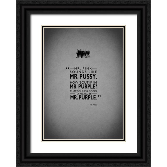 Rogan, Mark 18x24 Black Ornate Wood Framed with Double Matting Museum Art Print Titled - Reservoir-Dogs Mr-Pink
