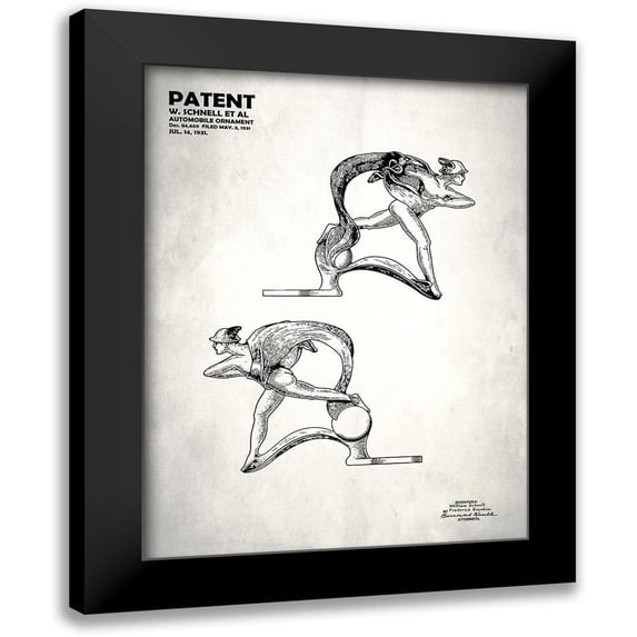 Rogan, Mark 19x24 Black Modern Framed Museum Art Print Titled - Auto Ornament 1931