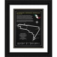thumbnail image 1 of Rogan, Mark 19x24 Black Ornate Wood Framed with Double Matting Museum Art Print Titled - Autodromo Hermanos RodriguezBL, 1 of 4