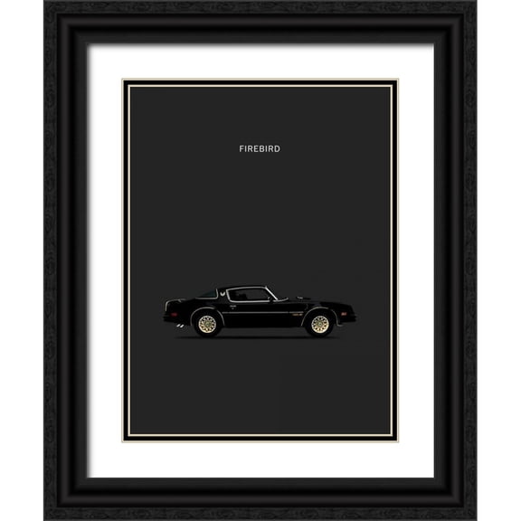 Rogan, Mark 19x24 Black Ornate Wood Framed with Double Matting Museum Art Print Titled - Firebird 78