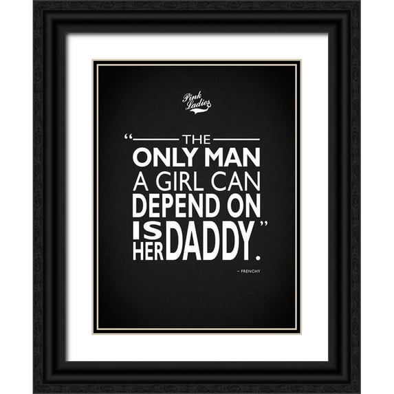Rogan, Mark 19x24 Black Ornate Wood Framed with Double Matting Museum Art Print Titled - Grease Depend On Daddy
