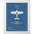 thumbnail image 1 of Rogan, Mark 19x24 White Modern Wood Framed Museum Art Print Titled - BP CV F4U-Corsair, 1 of 4