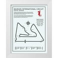 thumbnail image 1 of Rogan, Mark 19x24 White Modern Wood Framed Museum Art Print Titled - Bahrain Intl. Circuit, 1 of 4