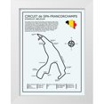 thumbnail image 1 of Rogan, Mark 19x24 White Modern Wood Framed Museum Art Print Titled - Spa-francorchamps Circuit, 1 of 4