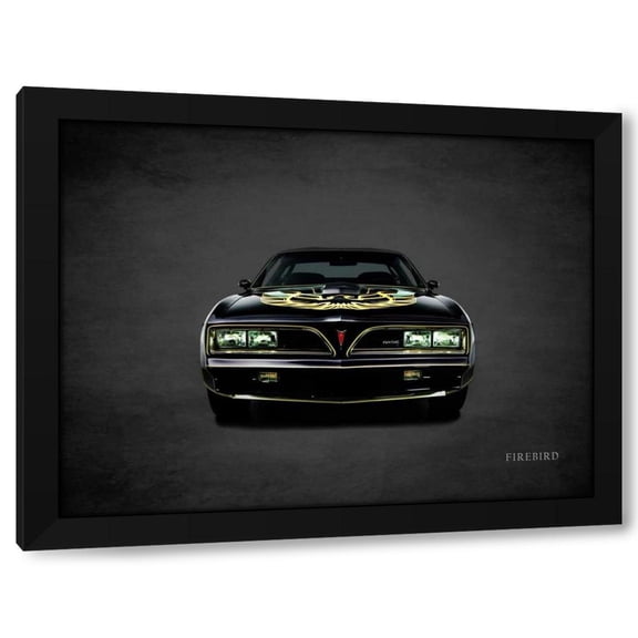 Rogan, Mark 24x19 Black Modern Framed Museum Art Print Titled - Pontiac FireBird TransAm 1978