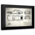 thumbnail image 1 of Rogan, Mark 24x19 Black Modern Framed Museum Art Print Titled - Porsche 911-Turbo 1977, 1 of 5