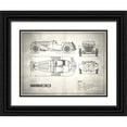 thumbnail image 1 of Rogan, Mark 24x19 Black Ornate Wood Framed with Double Matting Museum Art Print Titled - Jaguar SS1 White, 1 of 4