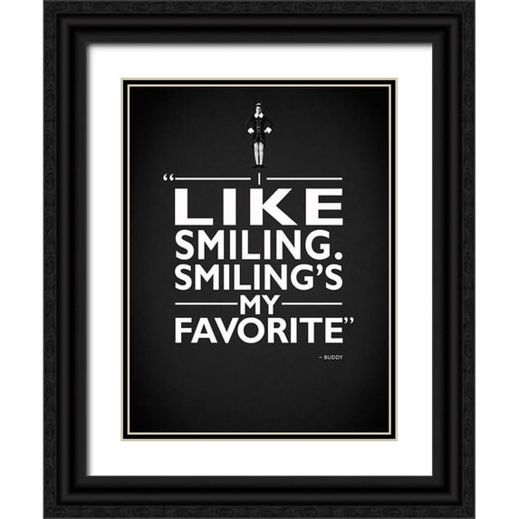 Rogan, Mark 25x32 Black Ornate Wood Framed with Double Matting Museum Art Print Titled - Elf Smiling